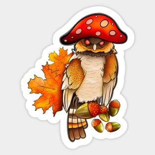 Autumn owl Sticker